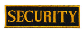 Opstrijkbare applicatie 'SECURITY' zwart/goud (5 stuks) Opstrijkbare applicatie 'SECURITY' zwart/goud (5 stuks)