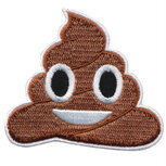 Opstrijkbare applicatie vrolijke drol emoji (5 stuks) Opstrijkbare applicatie vrolijke drol emoji (5 stuks)