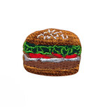 Opstrijkbare applicatie hamburger (5 stuks) Opstrijkbare applicatie hamburger (5 stuks)