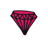 Opstrijkbare applicatie diamant fuchsia KLEIN (5 stuks) Opstrijkbare applicatie diamant fuchsia KLEIN (5 stuks)
