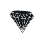 Opstrijkbare applicatie diamant zwart KLEIN (5 stuks) Opstrijkbare applicatie diamant zwart KLEIN (5 stuks)