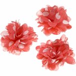 Bloem stof meloen met witte stippen ca. 7 cm (5 stuks) Bloem stof meloen met witte stippen ca. 7 cm (5 stuks)