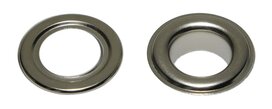 Nestels 19 mm (maat #32) vernikkeld messing (ca. 50 sets) Nestels 19 mm (maat #32) vernikkeld messing (ca. 50 sets)