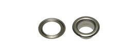Nestels 8 mm (maat #23B) vernikkeld messing (ca. 50 sets) Nestels 8 mm (maat #23B) vernikkeld messing (ca. 50 sets)