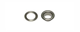 Nestels 7 mm (maat #20) vernikkeld messing (ca. 100 sets) Nestels 7 mm (maat #20) vernikkeld messing (ca. 100 sets)