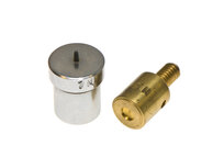 Magnetische stempelset voor 6 mm holnieten met enkele kop t.b.v. handpers Magnetische stempelset voor 6 mm holnieten met enkele kop t.b.v. handpers