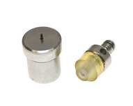 Stempelset voor 5 mm holnieten met enkele kop t.b.v. handpers Stempelset voor 5 mm holnieten met enkele kop t.b.v. handpers