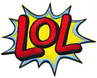 Opstrijkbare applicatie 'LOL' (5 stuks) Opstrijkbare applicatie 'LOL' (5 stuks)
