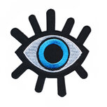 Opstrijkbare applicatie oog zwart-wit-blauw (5 stuks) Opstrijkbare applicatie oog zwart-wit-blauw (5 stuks)