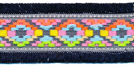 Donker blauw franjeband Ibiza stijl met franjes aan beide zijden 45 mm (ca. 5 m) Donker blauw franjeband Ibiza stijl met franjes aan beide zijden 45 mm (ca. 5 m)