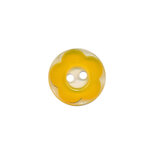 Bloemknoop geel met doorzichtige ondergrond 13 mm (ca. 100 stuks) Bloemknoop geel met doorzichtige ondergrond 13 mm (ca. 100 stuks)