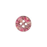 Knoop met bloemenprint roze/aubergine 12 mm (ca. 100 stuks) Knoop met bloemenprint roze/aubergine 12 mm (ca. 100 stuks)