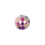 Knoop met bloemenprint roze/paars 12 mm (ca. 100 stuks) Knoop met bloemenprint roze/paars 12 mm (ca. 100 stuks)