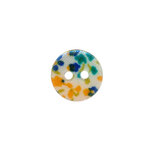 Knoop met bloemenprint oker/petrol/donker blauw 12 mm (ca. 100 stuks) Knoop met bloemenprint oker/petrol/donker blauw 12 mm (ca. 100 stuks)