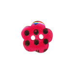 Bloemknoop fuchsia met zwarte stip 15 mm (ca. 50 stuks) Bloemknoop fuchsia met zwarte stip 15 mm (ca. 50 stuks)