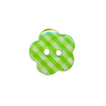 Bloemknoop geruit groen/wit 15 mm (ca. 50 stuks) Bloemknoop geruit groen/wit 15 mm (ca. 50 stuks)