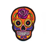 Opstrijkbare applicatie sugar skull oranje (5 stuks) Opstrijkbare applicatie sugar skull oranje (5 stuks)