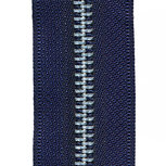 Metalen rits donker blauw #919 met aluminium tanden maat 5 (ca. 5 m) Metalen rits donker blauw #919 met aluminium tanden maat 5 (ca. 5 m)