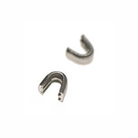 Beginstop voor nylon rits zilverkleurig maat 8 (ca. 50 sets) Beginstop voor nylon rits zilverkleurig maat 8 (ca. 50 sets)
