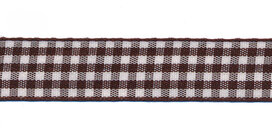 Ruit band bruin-wit 15 mm (ca. 45 m) Ruit band bruin-wit 15 mm (ca. 45 m)