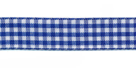 Ruit band kobalt blauw-wit 15 mm (ca. 45 m) Ruit band kobalt blauw-wit 15 mm (ca. 45 m)