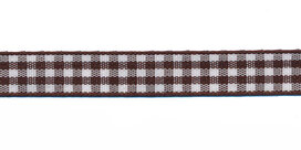 Ruit band bruin-wit 10 mm (ca. 45 m) Ruit band bruin-wit 10 mm (ca. 45 m)