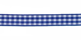 Ruit band kobalt blauw-wit 10 mm (ca. 45 m) Ruit band kobalt blauw-wit 10 mm (ca. 45 m)