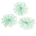 Kanten rozet mintgroen ca. 32 mm (ca. 25 stuks) Kanten rozet mintgroen ca. 32 mm (ca. 25 stuks)