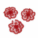 Kanten rozet knal rood ca. 40 mm (ca. 25 stuks) Kanten rozet knal rood ca. 40 mm (ca. 25 stuks)