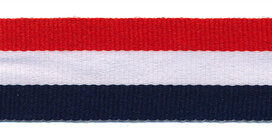 Rood-wit-donkerblauw grosgrain/ribsband 25 mm (ca. 45 m) Rood-wit-donkerblauw grosgrain/ribsband 25 mm (ca. 45 m)