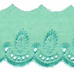 Broderie appelblauwzeegroen 50 mm (ca. 13,5 m) Broderie appelblauwzeegroen 50 mm (ca. 13,5 m)