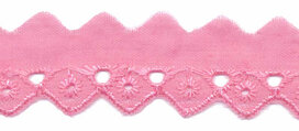 Broderie roze 25 mm (ca. 13,5 m) Broderie roze 25 mm (ca. 13,5 m)