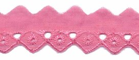 Broderie (hard) roze 25 mm (ca. 13,5 m) Broderie (hard) roze 25 mm (ca. 13,5 m)