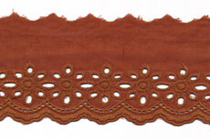 Broderie bruin KATOEN 75 mm (ca. 13,5 m) Broderie bruin KATOEN 75 mm (ca. 13,5 m)