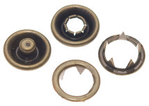 Babydrukker bronskleurig 9 mm, type #122 (ca. 100 stuks) Babydrukker bronskleurig 9 mm, type #122 (ca. 100 stuks)