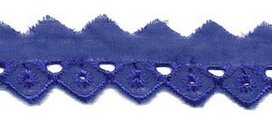 Broderie kobalt blauw 25 mm (ca. 13,5 m) Broderie kobalt blauw 25 mm (ca. 13,5 m)