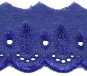 Broderie kobalt blauw 50 mm (ca. 13,5 m) Broderie kobalt blauw 50 mm (ca. 13,5 m)