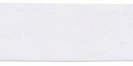 Wit (#8/A) ongevouwen biaisband 30 mm (ca. 10 meter) Wit (#8/A) ongevouwen biaisband 30 mm (ca. 10 meter)