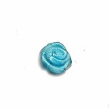 Roosje satijn aqua 15 mm (ca. 25 stuks) Roosje satijn aqua 15 mm (ca. 25 stuks)