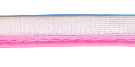 Reflecterende piping-/paspelband roze - 2 mm koord (ca. 25 meter) Reflecterende piping-/paspelband roze - 2 mm koord (ca. 25 meter)