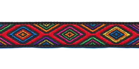 Sierband fantasy jacquard stijl multicolor 12 mm (ca. 22 m) Sierband fantasy jacquard stijl multicolor 12 mm (ca. 22 m)