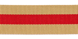 Zand-rood-zand grosgrainband 25 mm (ca. 45 m) Zand-rood-zand grosgrainband 25 mm (ca. 45 m)
