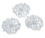 Kanten rozet creme ca. 40 mm (ca. 25 stuks) Kanten rozet creme ca. 40 mm (ca. 25 stuks)