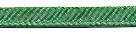 Groen gestreept metallic piping-/paspelband 10 mm (ca. 10 meter) Groen gestreept metallic piping-/paspelband 10 mm (ca. 10 meter)