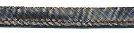 Zwart gestreept metallic piping-/paspelband 10 mm (ca. 10 meter) Zwart gestreept metallic piping-/paspelband 10 mm (ca. 10 meter)