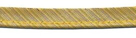 Goud gestreept metallic piping-/paspelband 10 mm (ca. 10 meter) Goud gestreept metallic piping-/paspelband 10 mm (ca. 10 meter)
