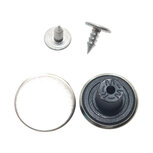 Jeans knoop zilverkleurig GLAD 17 mm (ca. 100 stuks) Jeans knoop zilverkleurig GLAD 17 mm (ca. 100 stuks)