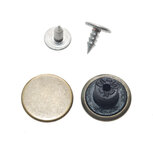 Jeans knoop bronskleurig GLAD 15 mm (ca. 100 stuks) Jeans knoop bronskleurig GLAD 15 mm (ca. 100 stuks)