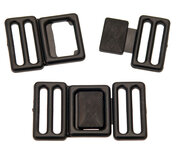 Riemgesp zwart kunststof 25 mm (10 stuks) Riemgesp zwart kunststof 25 mm (10 stuks)