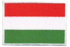 Opstrijkbare applicatie Hongaarse vlag (5 stuks) Opstrijkbare applicatie Hongaarse vlag (5 stuks)